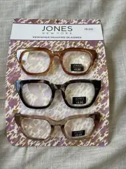 Jones New York Signature 3 Pair +3.00 Reading Glasses Readers for Women's
