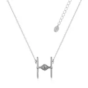 Disney Couture Kingdom - Star Wars - TIE Fighter Necklace White Gold