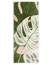 Tropical Monstera Leaf Shapes Wall Plaque Wall Art by Ziwei Li