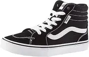 [Vans] Filmore Hi Sneaker, (Suede/Canvas) Black/White