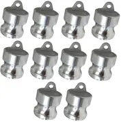 (10 Pack) 1" Type DP Aluminum Camlock | Male Dust Plug