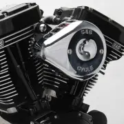 S and S Cycle 170-0437 Air Cleaner Chrome Mounted TBW-16