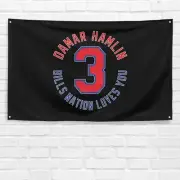 For Buffalo Bills Fans 3x5 ft Flag Damar Hamlin Football Champ Gift Banner