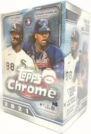 2021 Topps Chrome Baseball EXCLUSIVE Sealed Blaster Box-PINK+SEPIA REFRACTORS