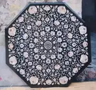30" antique black Marble Center coffee Table Top Inlay mother of pearl decor k6
