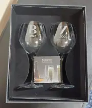 2 PERSONALIZED Waterford Elegance Collection Cabernet Sauvignon Wine Glasses