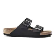 Birkenstock Arizona BirkiBuc Vegan Sandals - Narrow - Black