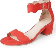 J. Adams Mimi Ankle Strap Kitten Heel Sandal