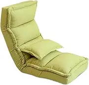 Floor Chair with Back Support,Adjustable Gaming Sofa Comfy Reading,42 Adjustable Position,for Apartment(Green)