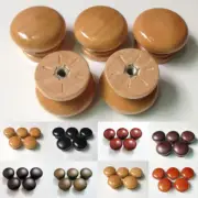Wooden Round Cabinet Knob Drawer Cupboard Furniture Handles Pull Door Knobs