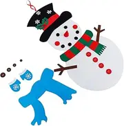 HONMEET 1set Christmas Snowman Accessories for Boys and Girls Handmade Felt Snowman Decor for Festive Art Projects Creative Christmas Decoration Engaging Boy Girl Craft Kit