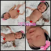 Silicone 15" Baby Sophia Bald or With Hair Caucasian or Biracial Option
