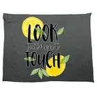 Lemons Look But Dont Touch - Kitchen Cleaning Cloth Dish Tea Towels Soft Towel