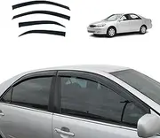OAD4X4 Weathershields Compatible with Toyota Camry 2002-2006, Weather Shields Window Visors Wind Deflectors Sun Rain Guard 4PCS Set