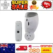 HPM D641 Long Range Flashing Light Plug in Door Chime Piggy-back Socket NEW AU