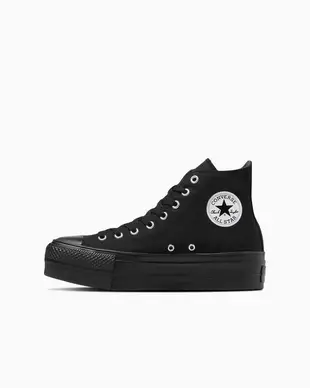 日本限定 Converse ALL STAR Ⓡ LIFTED HI 高筒 厚底 全黑/ 25 cm