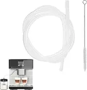 2m Milk Tube with Cleaning Brush, Automatic Coffee Machine Silicone Replacement Pipe, Suitable for Ninova Jura Melittas Krupss 3 Mm Espresso Coffee