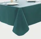 Pioggia Vinyl Tablecloth Rectangle Waterproof Table Cloth (Mars Green, 60”x120”)
