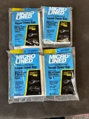 12 Micro Lined Vacuum Cleaner Bags (3 bags/package) - All Models Using Type S