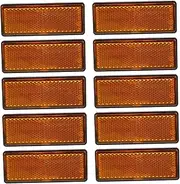 ULTECHNOVO 10Pcs Reflective Strips for Vehicles Adhesive Reflective Stickers High Visibility Warning Tape for Cars Easy to Install Reflective Boards Bright