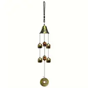 55cm Metal Wind Chime 6 Copper Bells Outdoor Garden Yard Hanging Ornament