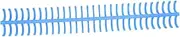 Spiral Binding Coil Set Kit Spiral Sheet Comb 130 Sheet Capacity 16mm Diameter 30 Holes (Blue)
