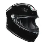 安信 | AGV 安全帽 K6 SOLID 素色 黑 全罩 超輕量 碳纖維 亞洲版 K-6