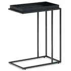 Simpli Home Garner Industrial 18 " Metal Tray Top C Side Table in Black