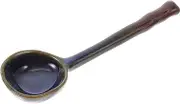 PEPLAYTAL Ceramic Food Spoon Japanese Style Multipurpose Soup Spoon for Rice Dessert Meal Smooth Surface Lightweight Easy to Clean for Home Restaurant Use