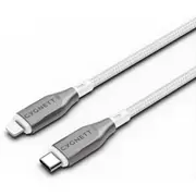 Cygnett Armoured Lightning to USB-C Cable 3M (White)