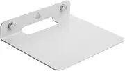 Metal Wall Shelf Speaker Stand Wall Shelf Speaker Mount for Bluetooth Speaker, Cell Phones, Toy Display Shelf White
