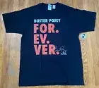 NEW VTG MLB SAN FRANCISCO GIANTS BUSTER POSEY SIGNED FOREVER BLACK SHIRT TEE L