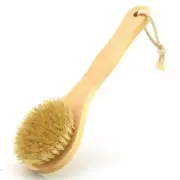 Cepillo corporal corto Depurador corporal de madera para pieles secas