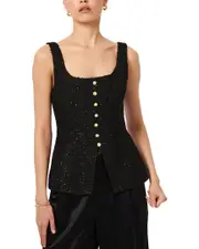 CAMI NYC Rosita Tweed Top