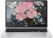 acer Chromebook 315, 15.6" FHD Display Laptop, Intel Celeron N4500, 4GB RAM, 64GB eMMC, Webcam, Chrome OS, Pure Silver, Protective Sleeve Included, TWE 64GB SD Card
