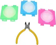 Happyyami 1Set DIY Hamster Cage Tunnel Connection Boards Connectors for Hamster Activities Sturdy Easy to Install Space for Exploration Includes Multi Colored Boards