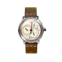 在飛比找PChome24h購物優惠-【CJR】AirSpeed三針一線復古飛行機械腕錶-復古棕/