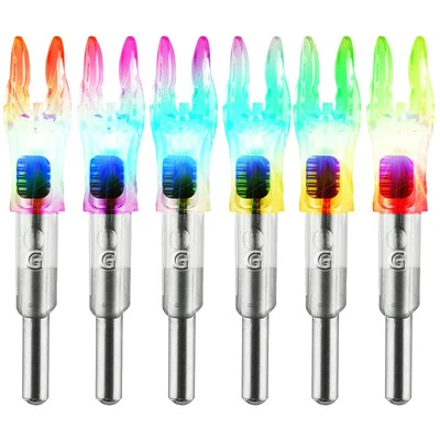 G Lighted Nocks 6 PCS with X Bushing for Arrows with .165.204 Inside Diameter...