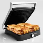 Indoor Sandwich Maker with Temperature Setting 4Slice Non-stick Grill 180° 1200W