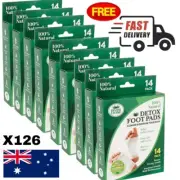 126x DIVINE Detox Foot Patches Pads Natural Plant Toxin Removal Sticky Adhesive