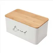 Bread Bin Storage Box Kitchen Food Storage Loaf Bread Keeper Container w/ Lid