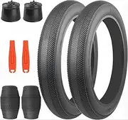 ZUKKA Pack of 2 30TPI Foldable E-Bike Tyres 24 x 4.0 Inch Fat Bicycle Coat and 2 Pack 24 Inch Tube 24 x 4.0 Compatible Mountain Bike MTB Bicycle Road Bike Mud Dirt Off Road
