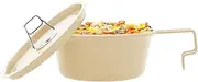 Aluminum Alloy Camping Bowl | Outdoors Cup with Handle and Lid - Portable Lightweight Mixing Bowl Coffee Mug for Picnic Travel Hiking Family Activities Backpacking