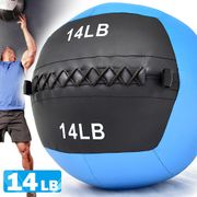 負重力14LB磅軟式藥球(6.3KG舉重量訓練球wall ball.壁球牆球沙球沙袋沙包)
