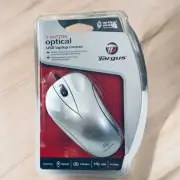 3 Button Targus Optical Sensor USB Wired Silver New Laptop Mouse