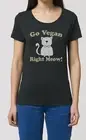 Go Quality Right Cat MEOW Ladies Tee T-Shirt Nice Quality Gift