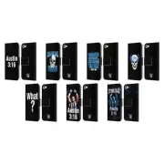 OFFICIAL WWE STEVE AUSTIN LEATHER BOOK WALLET CASE FOR APPLE iPOD TOUCH MP3