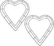 HONMEET 2pcs Heart Shaped Hoop Hanging Ring Apparel Beads Nasal Nasal Hoop Rings Decorative Tray Pallet Ear Nose Rings Triangular Rhinestone Decoration Hook Iron Wire Green