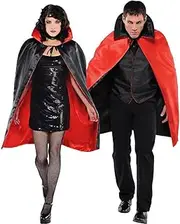 Costume Bay Halloween Hooded Cape Cloak Full Length Costume Unisex Adult Kids Velvet Vampire Spooky Elegant Witch Mysterious Robe Gothic Magic Bookweek Cosplay