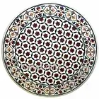 40 Inches Marble Dining Table Top Antique Design Inlay Work Cafeteria Table Top